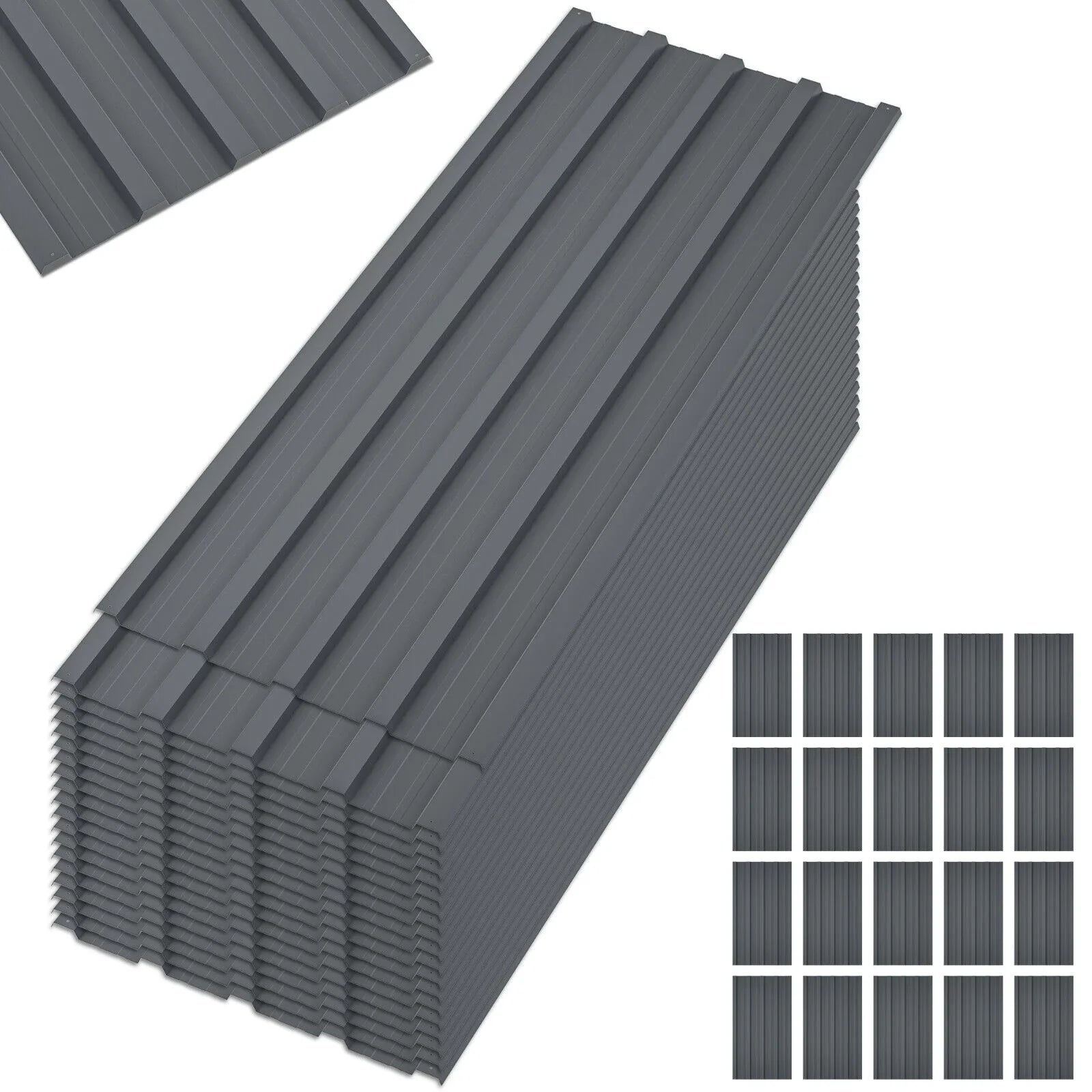 Roof Panels Galvanized Steel Hardware Roofing Sheets Gray