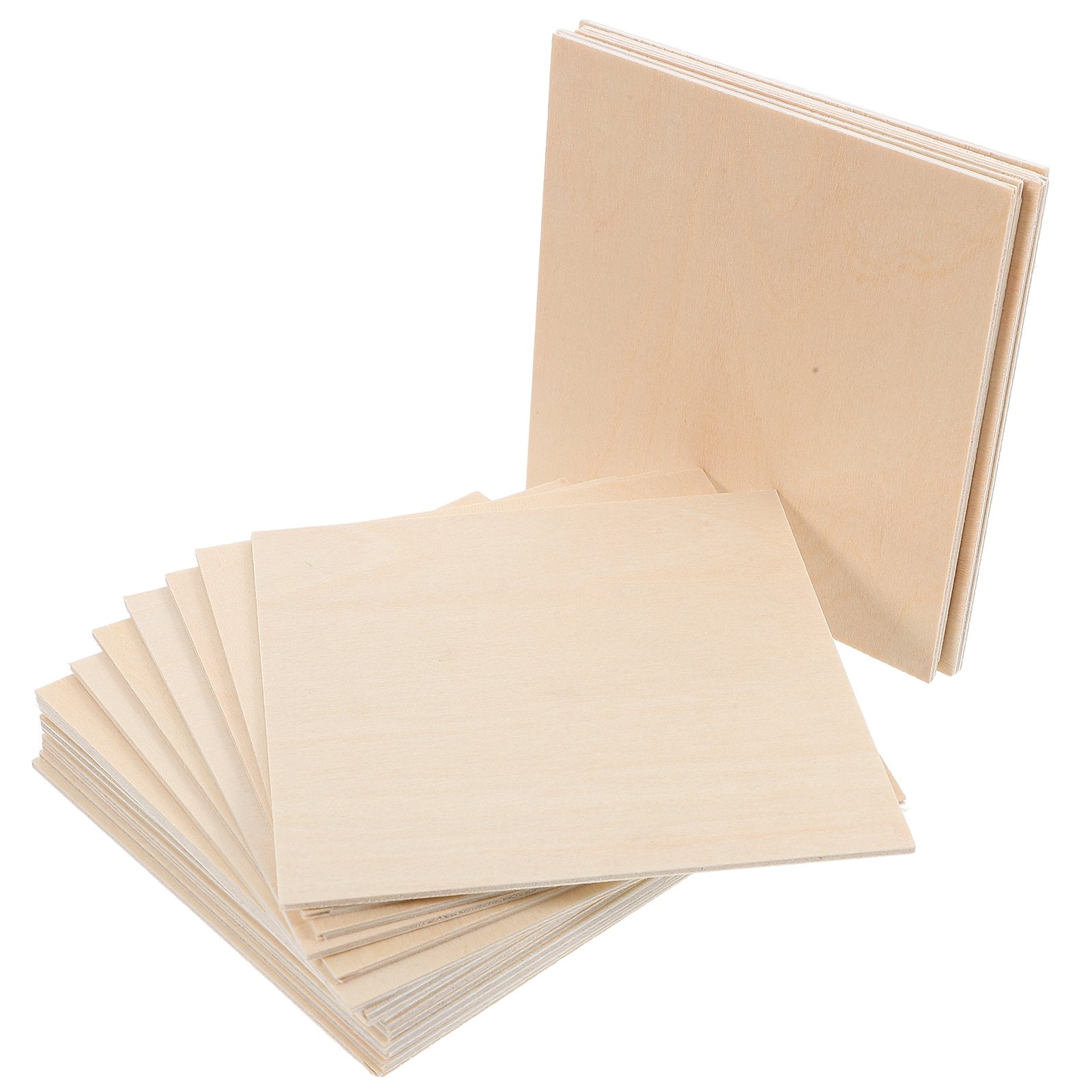 MLINS 20pcs Plywood Sheets For Crafts Wood Sheets