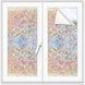 Privacy Film Rainbow Window Clings Decorative Stained Glass Window Vinyl Non-Adhesive for Home
